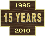 15 years logo