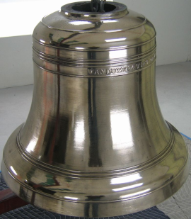 Photo of antique bell after restoration