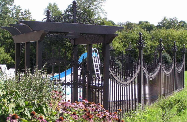 Custom aluminum fence