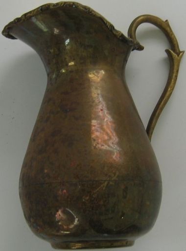 Brass pitcher -before restoration