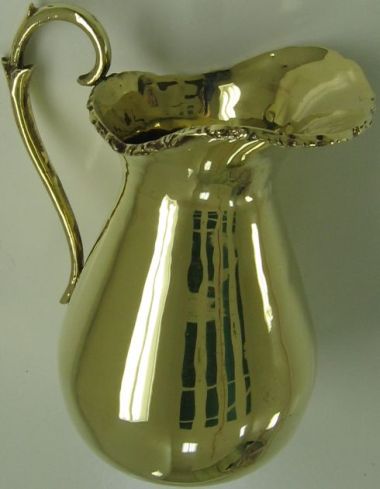 Brass pitcher -after restoration