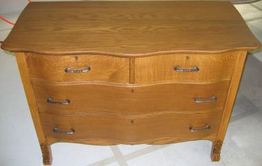 Oak Dresser after refinishing.