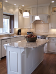 Thumbnail photo of painted island and kitchen
